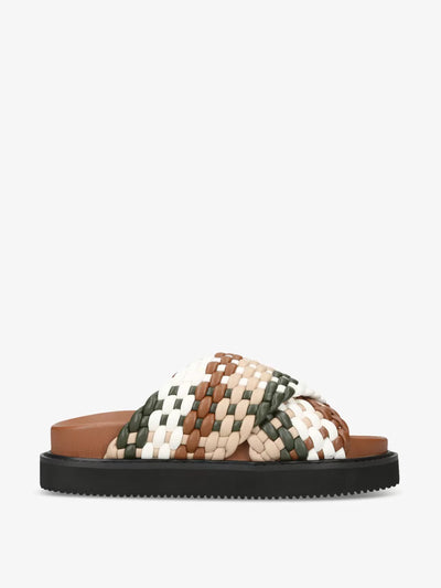 Kurt Geiger Rosella braided faux-leather sandals at Collagerie