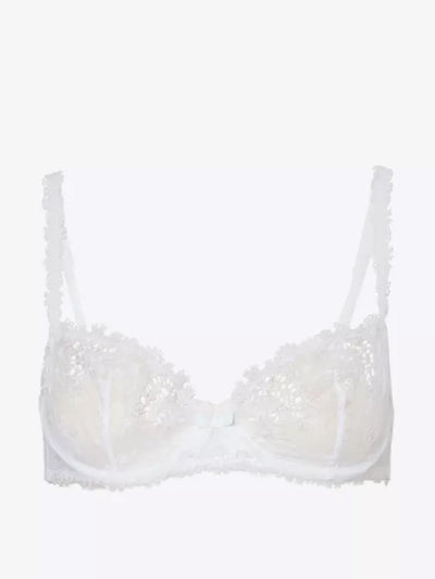 Simone Perele Wish stretch-tulle and lace underwired half-cup bra at Collagerie