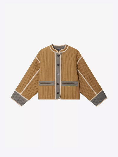 Soeur Patchouli textured cotton jacket at Collagerie