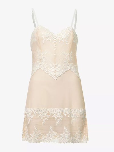 Warcoal Embrace Lace V-neck stretch-lace chemise at Collagerie