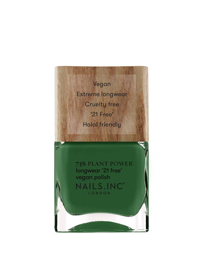 Nails.INC Wipe The Slate Green nail polish at Collagerie