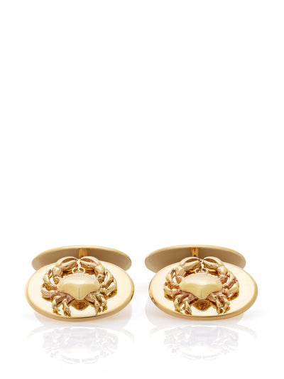Serena Ansell Fine Jewellery 'Claude' the Crab Cufflinks Gold at Collagerie
