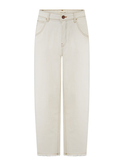 Seventy + Mochi Bo jeans in ecru at Collagerie