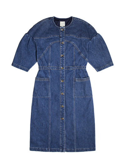 Seventy + Mochi Zaha midi dress in Idaho Vintage at Collagerie