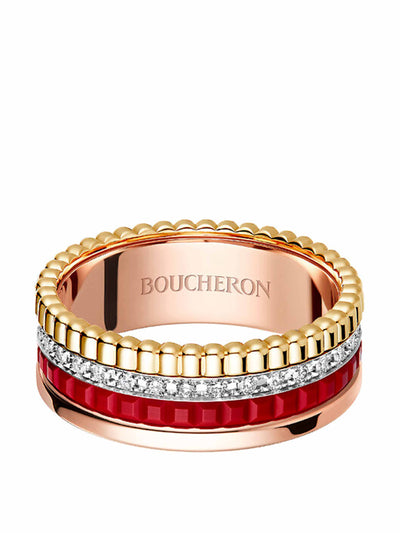 Boucheron Quatre Red Edition diamond ring at Collagerie