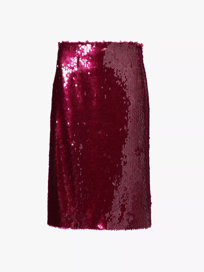 16 Arlington Este sequin-embellished woven midi skirt at Collagerie