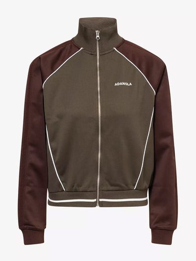 Adanola Embroidered-logo long-sleeve jersey track jacket at Collagerie