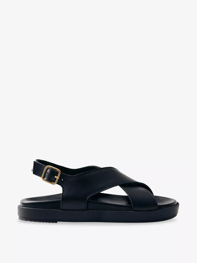 Alohas Nico crossover leather sandals at Collagerie