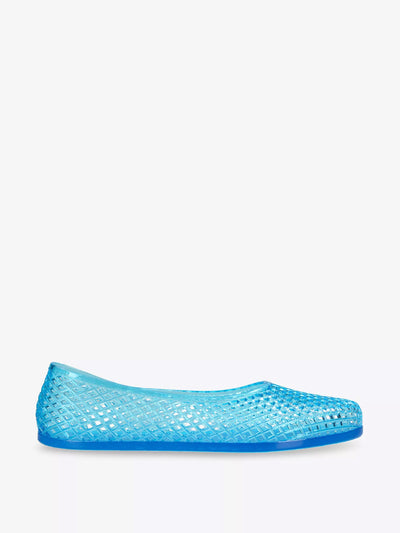 Ancient Greek Sandals Iro mesh-textured PVC ballet flats at Collagerie