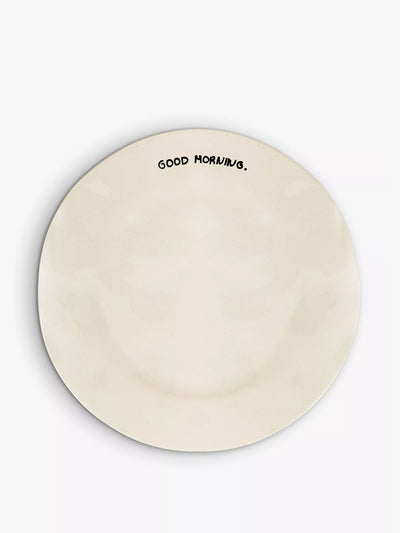 Anna + Nina Good Morning ceramic breakfast plate at Collagerie