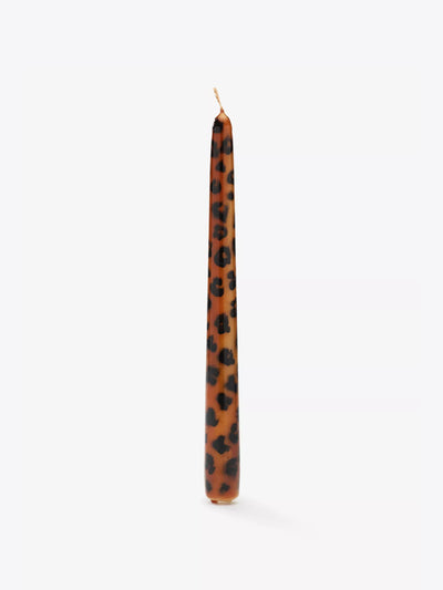 Anna + Nina Leopard-print candles (set of 2) at Collagerie