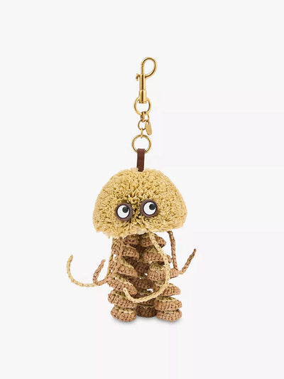 Anya Hindmarch Jellyfish raffia key charm at Collagerie