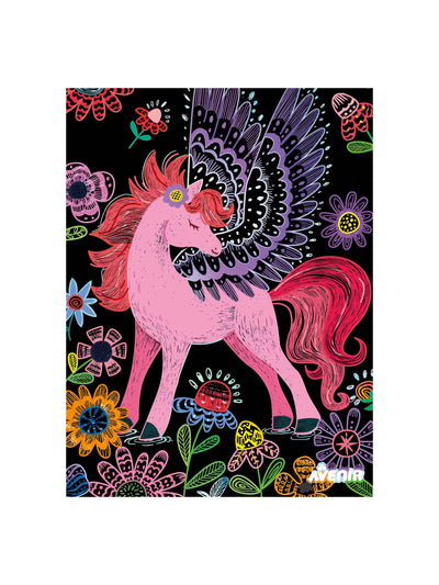 Avenir Scratch Magic Pegasusses art set at Collagerie