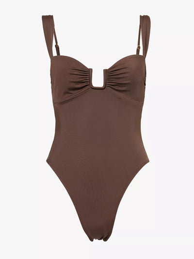 Away That Day Cannes balconette high-leg one-piece at Collagerie