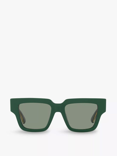 Bottega Veneta BV1276S rectangle-frame acetate sunglasses at Collagerie