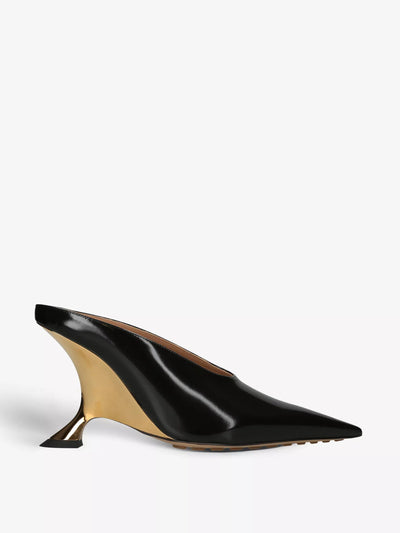 Bottega Veneta Rocket pointed-toe leather mules at Collagerie