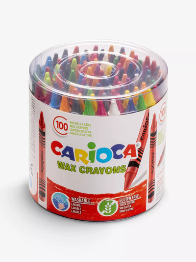 Carioca Wax crayons (set of 100) at Collagerie