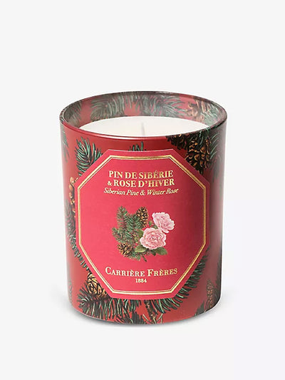 Carriere Freres Siberian Pine & Winter Rose scented candle at Collagerie