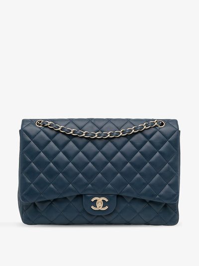 Chanel Jumbo classic double-flap leather shoulder bag at Collagerie