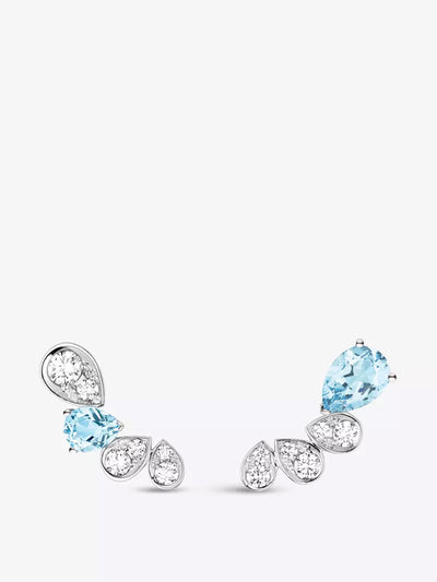 Chaumet Joséphine Ronde d'Aigrettes aquamarine earrings at Collagerie