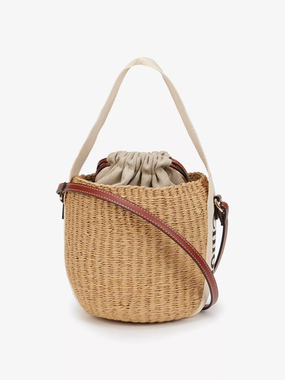 Chloé Woody small raffia basket bag at Collagerie