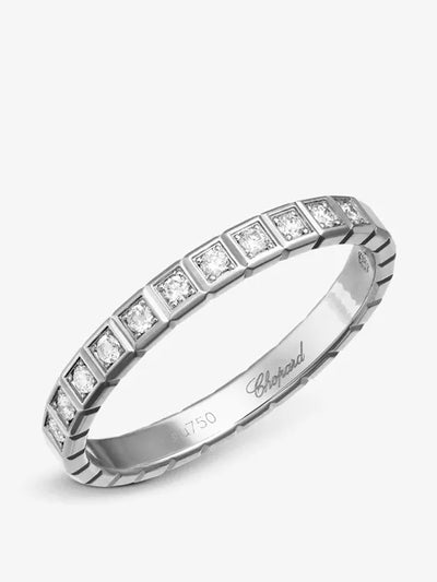 Chopard Ice Cube 18kt white-gold and diamond ring at Collagerie