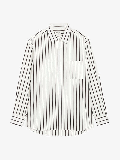 Claudie Pierlot Cacilia stripe-print relaxed-fit cotton shirt at Collagerie