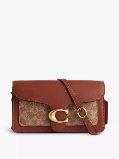 Coach Tabby Chain leather clutch bag at Collagerie