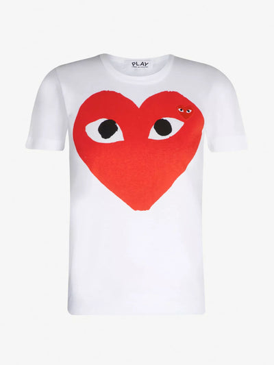 Comme Des Garçons Big Red Heart cotton-jersey T-shirt at Collagerie