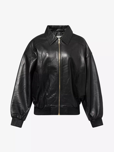 Dissh Hutton leather bomber jacket at Collagerie