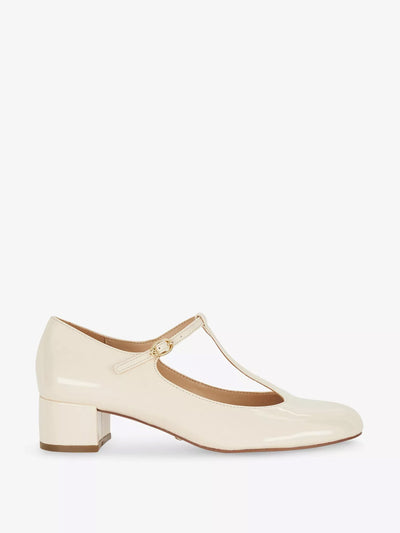 Dune Believable block-heel patent Mary Jane loafers at Collagerie