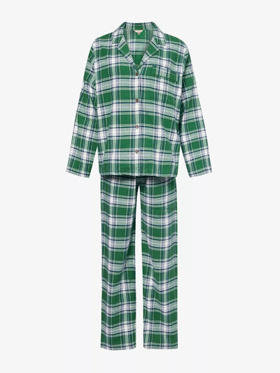 Eberjay Plaid cotton-flannel pyjama set at Collagerie