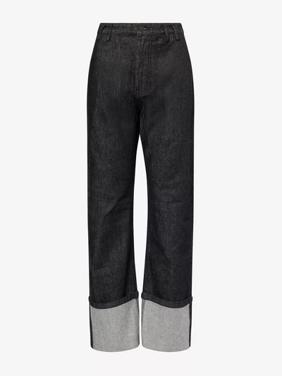Entire Studios Cuff straight-leg denim jeans at Collagerie