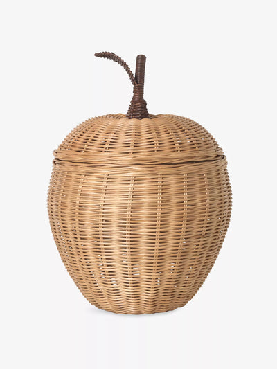 Ferm Living Apple braided rattan storage at Collagerie