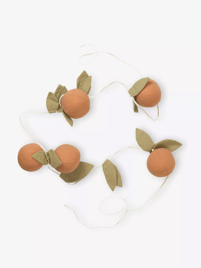Ferm Living Orange cotton garland at Collagerie