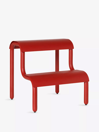 Ferm Living Up Step powder-coated iron stool at Collagerie