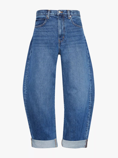 Frame Baggy Bubble barrel-leg high-rise jeans at Collagerie