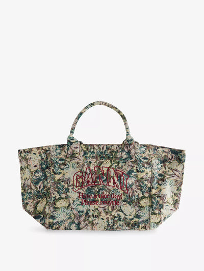 Ganni Floral tapestry woven xxl shopper at Collagerie