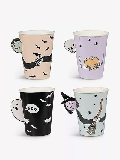 Ginger Ray Halloween Boo Crew paper cups (set of 8) at Collagerie