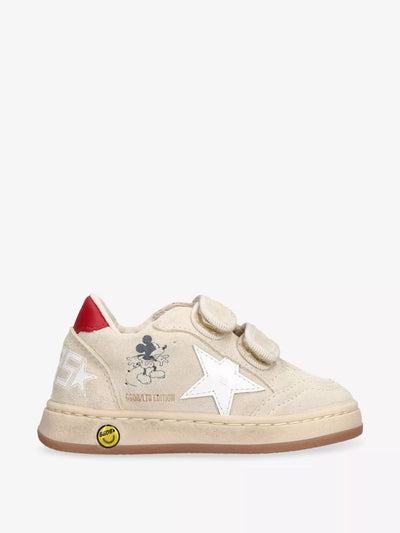 Golden Goose Kids' ballstar suede trainers at Collagerie