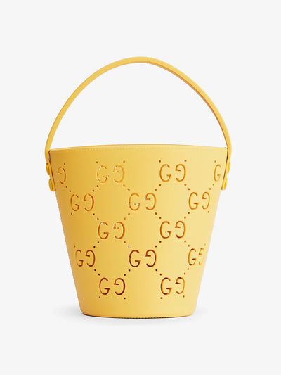 Gucci GG cut-out kids' rubber top-handle bag at Collagerie