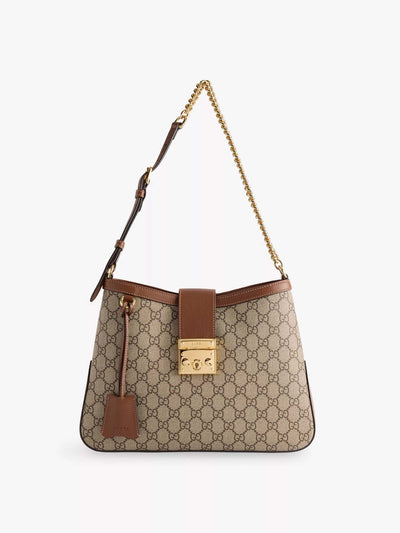 Gucci Padlock large canvas shoulder bag at Collagerie