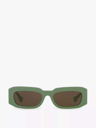 Gucci Rectangle-frame acetate sunglasses at Collagerie