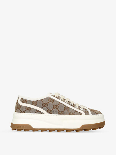 Gucci Tennis Treck canvas low-top trainers at Collagerie