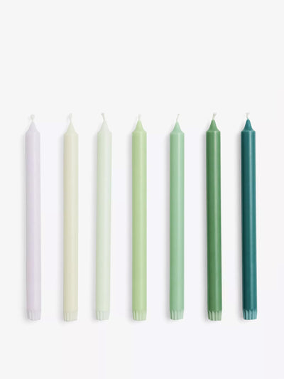 Hay Gradient wax candles (7-pack) at Collagerie