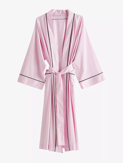Hay Outline shawl-lapel cotton robe at Collagerie