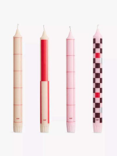 Hay Pattern wax candles (set of 4) at Collagerie
