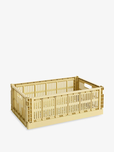 Hay Yellow stackable crate at Collagerie