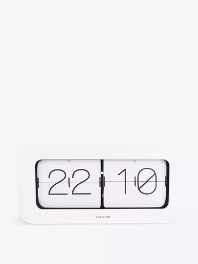 Karlsson Matiz Flip Bamboo Alarm Clock at Collagerie