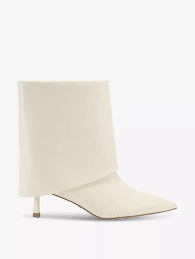 Kurt Geiger Fierce fold-over heeled faux-leather ankle boots at Collagerie